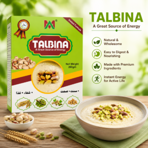 Premium Talbina with Pistachio & Almonds – Instant Energy (200g)